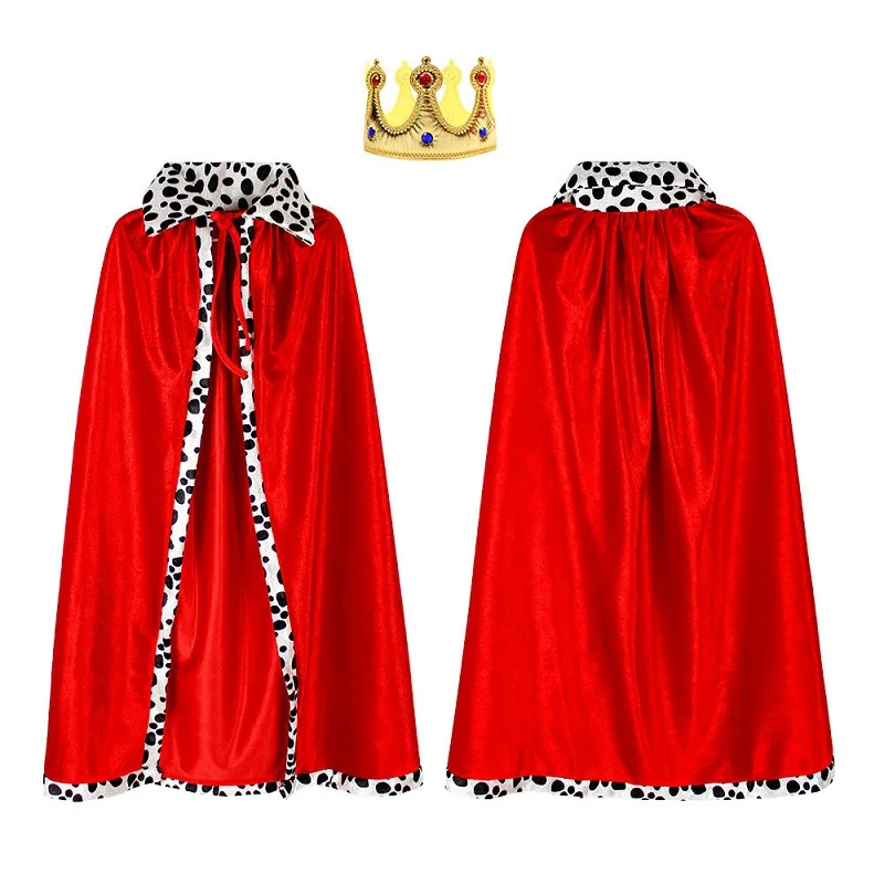 Cross border Halloween Cloak King and Prince Parent Child Event Party Performance Red Blue Purple Christmas Cloak Cloak Cloak