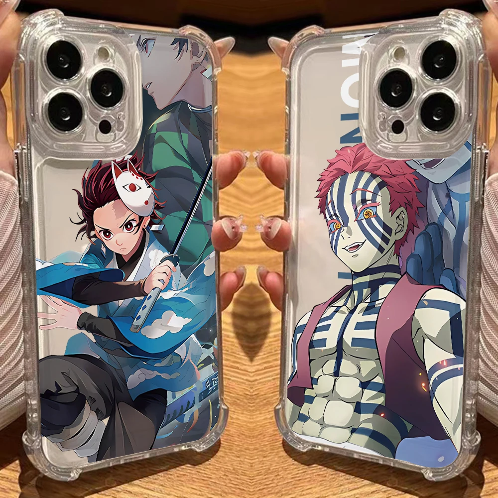 Tanjirou Demon Slayer Phone Case for Vivo V40 V30 V29 V25 V23 Y36 Y35 Y28 Y22 Y21 Y20 4G 5G Shockproof Thin Clear Cover
