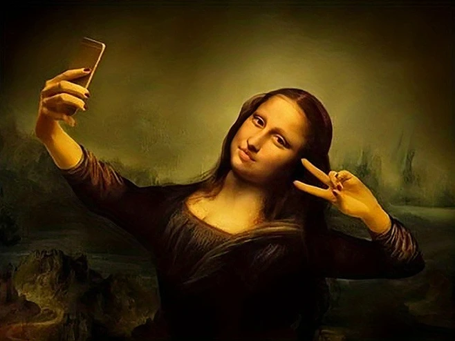 

Abstract Mona Lisa Taking Pictures 500/1000/1200/2000 PCS Jigsaw Puzzles Family Activity Games for Gameroom Bedroom Home Decor