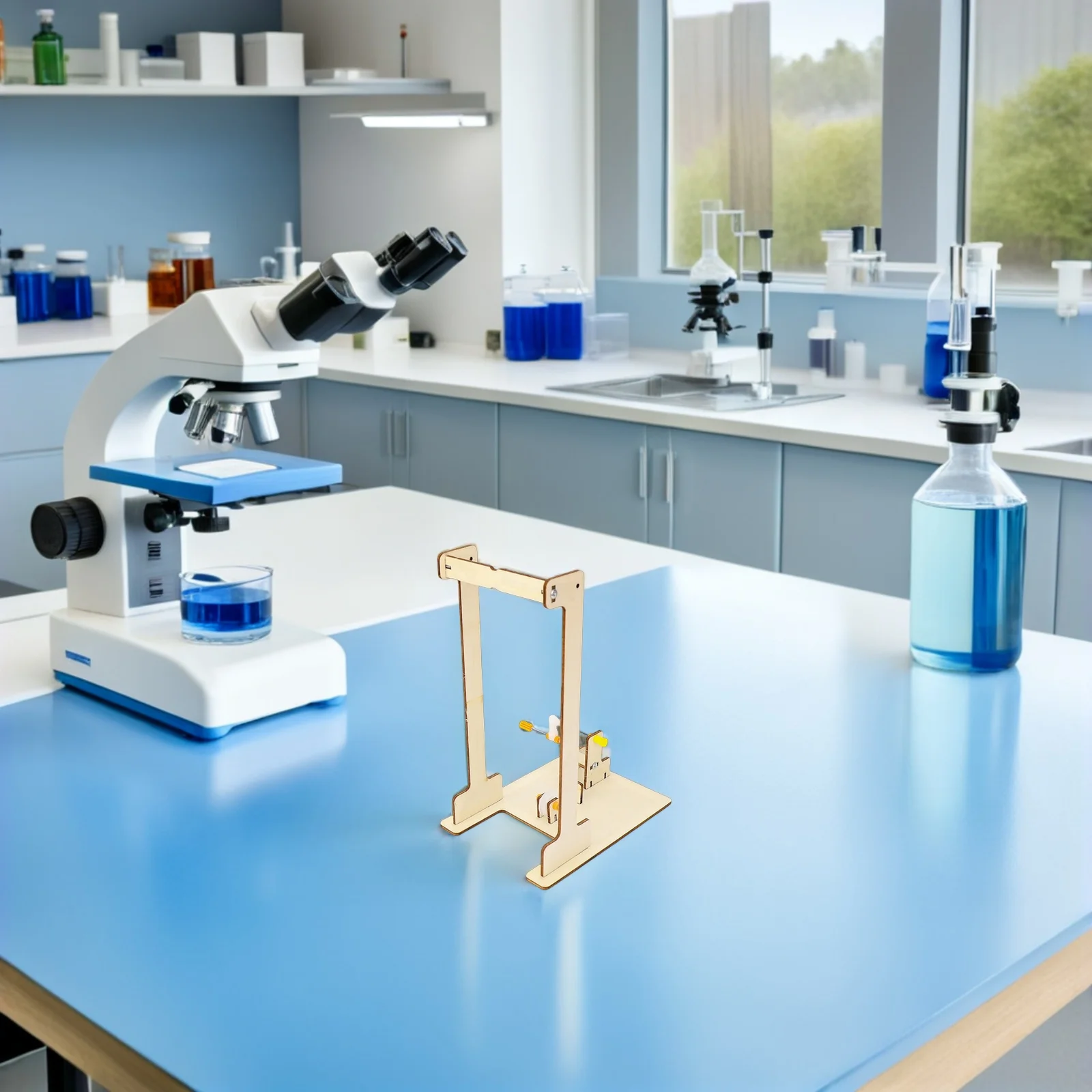 3Sets DIY Houten Kraan Bouwpakket voor Kinderen Wetenschapsexperiment Materiaal Pakket Stem Onderwijs Mechanische Voordeel