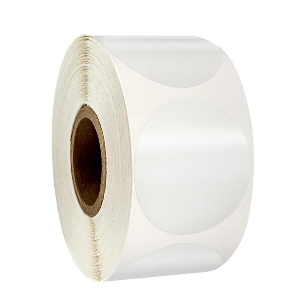 

500 шт. прозрачных круглых самоклеящихся этикеток из БОПП для упаковки конфет, печенья, тортов, декора для блокнотов и подарков