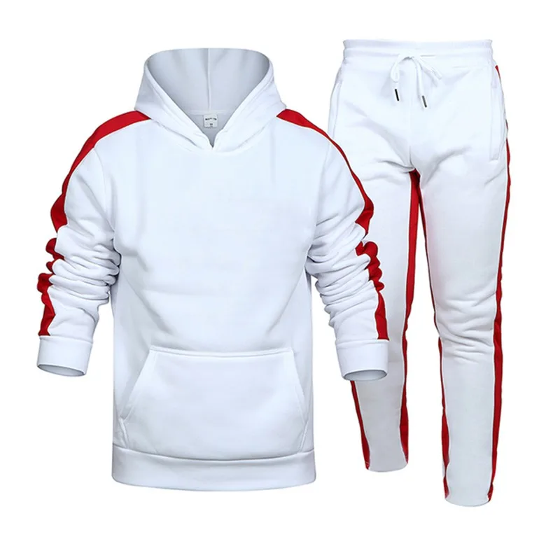 

Men's 2 Piece Tracksuit Color Block Sweatsuit Stripes Casual Winter Long Sleeve Warm Moisture Wicking Breathable Sportswear Suit