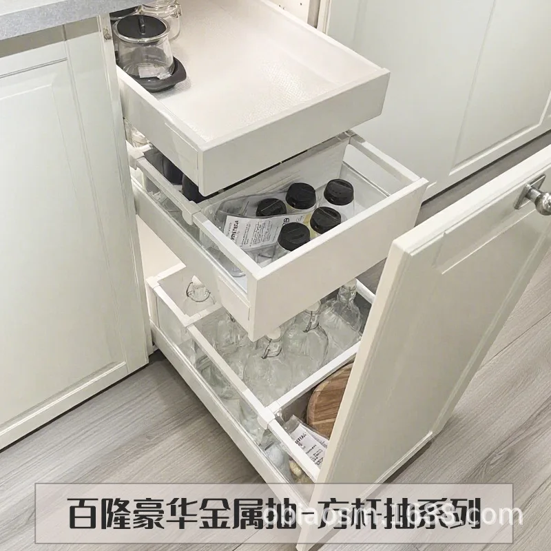 Drawer Cabinet Metal Pumping Damping Buffer Bottom Support Low Inner High Pumping