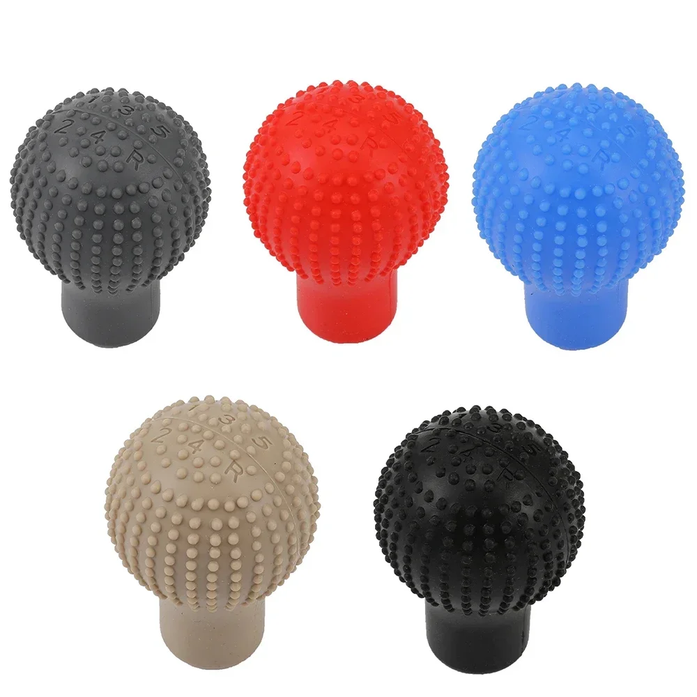 Non-Slip Car Silicone Gear Shift Knob Cover Gear Shift Grip Manual Lever Knobs Case Protector Bump Stick Car Interior Accessorie