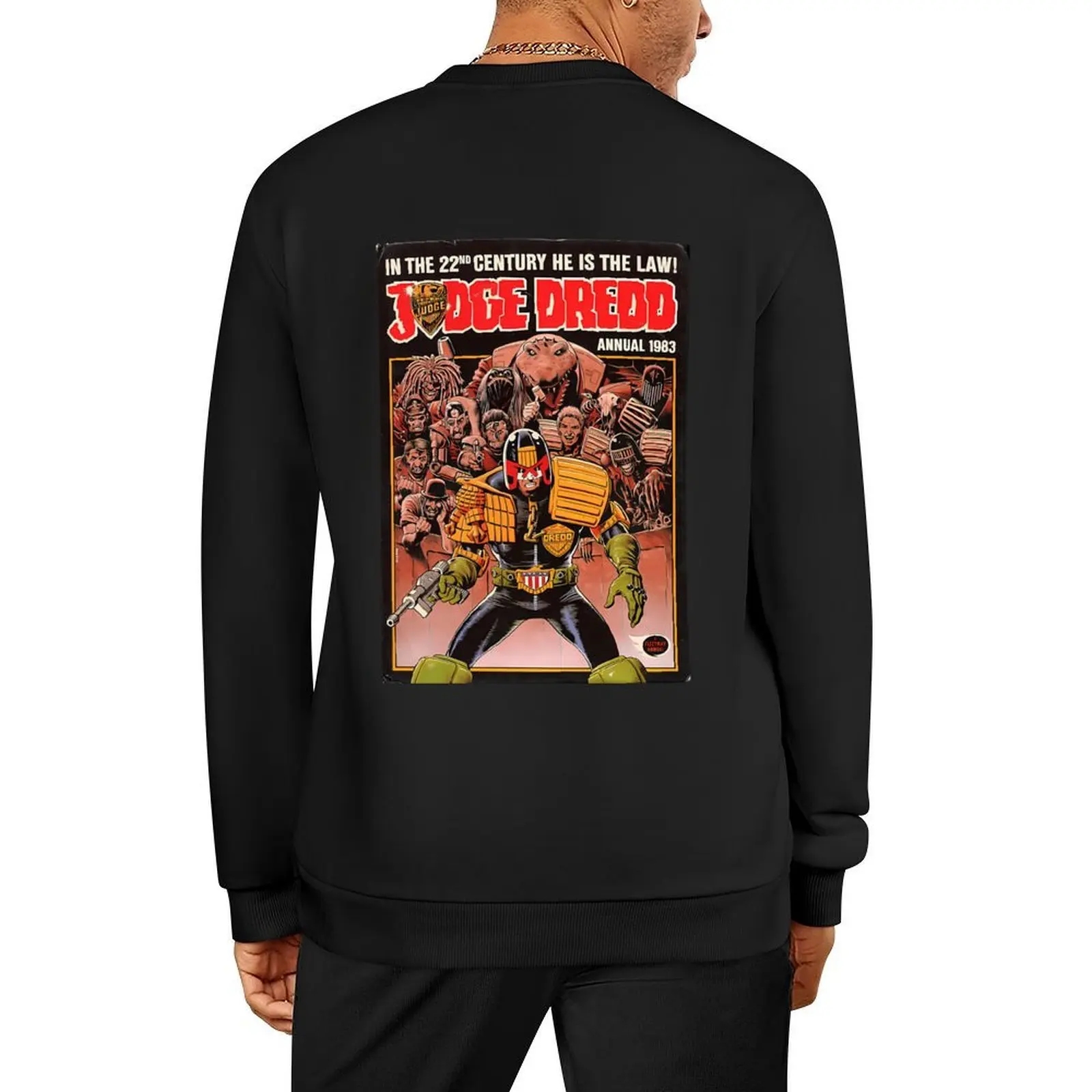 

I Am The Law - Vintage Comic Pullover men's sweat-shirt set tracksuits mens clothes korean clothes graphic sweatshirts