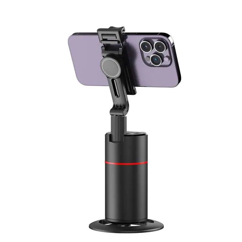 

Rotating Phone Tripod Rechargeable Auto Face Tracking Adjustable Phone Tripod No App Cell Phone Holder Portable Phone Mount For