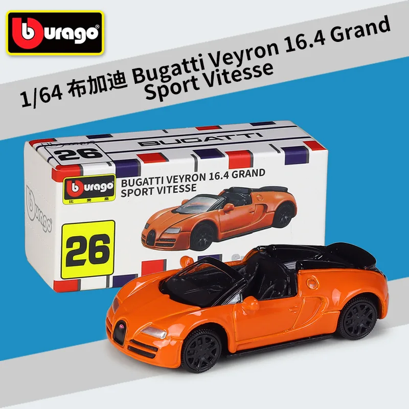 Bburago-coches de aleación en miniatura para niños, réplica de vehículo fundido a presión, colección de coches, regalo, 1/64