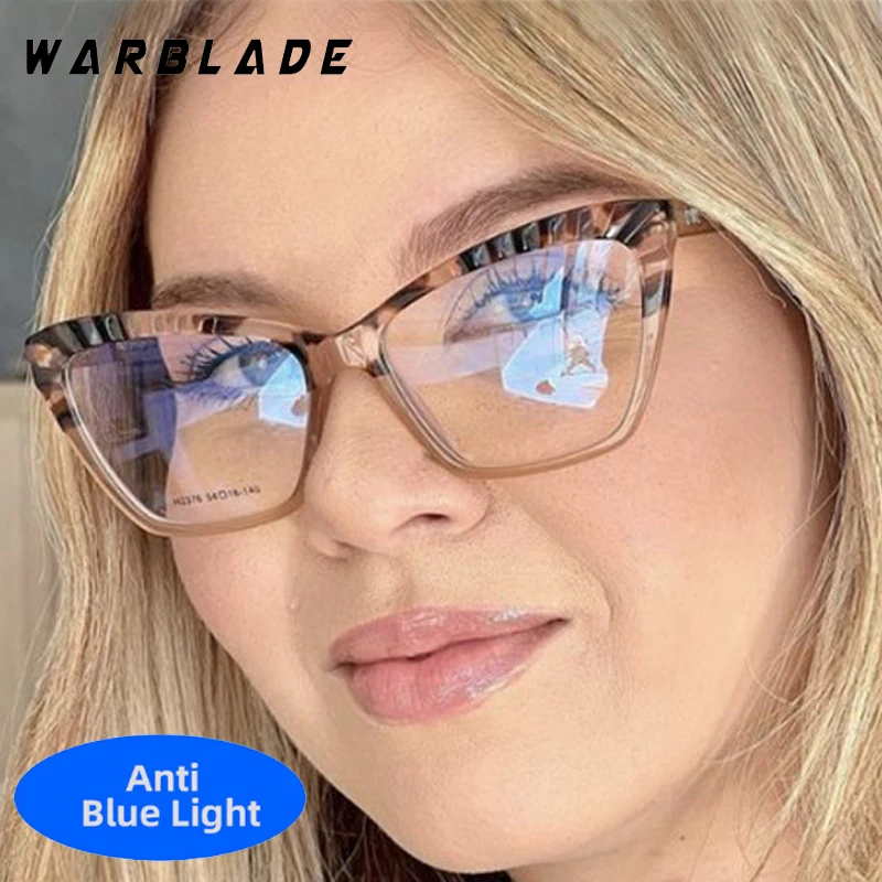 

Fashion Design Cat Eye TR90 Anti-Blue Light Luxury Women Glasses Punk Men Reading Work Optical Eye Protection Eyeglasses Lentes