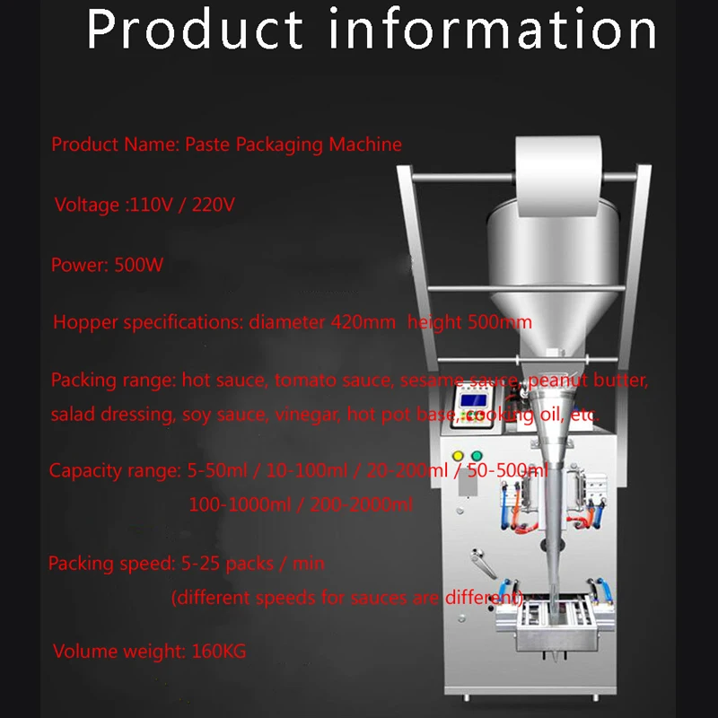 Filling Machine With Heater Single Nozzle Cream Honey Water Bottle Filler Chocolate Sauce Packaging