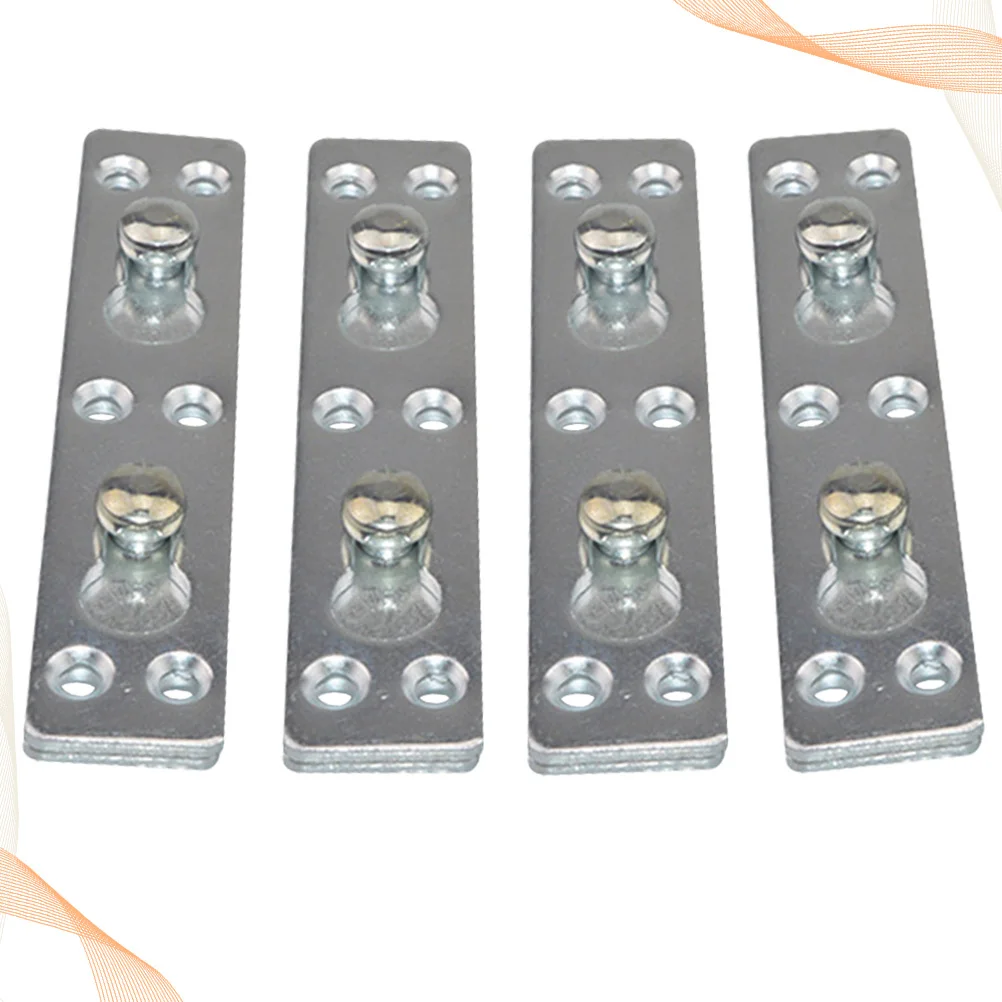 4 pz 1 Set Cerniera del Letto Addensare Anti-ruggine Resistente Alla Corrosione Telaio del Letto Connettore Gemel Per La Riparazione della Testiera Pedana