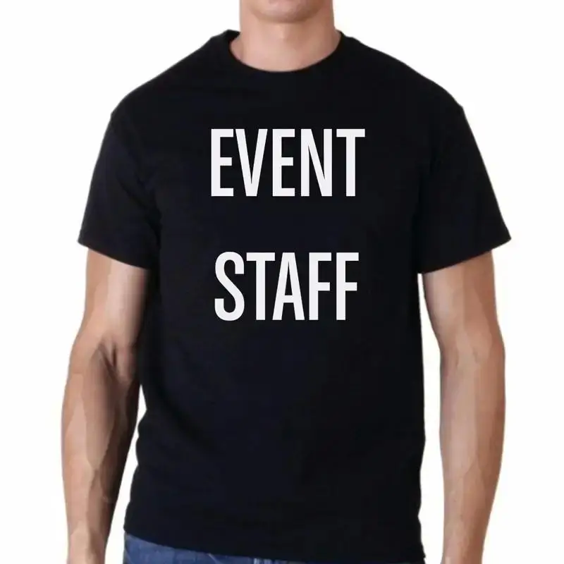 Event Staff T Shirt Size S 3XL Front Back Party Uniform Bounce Guard