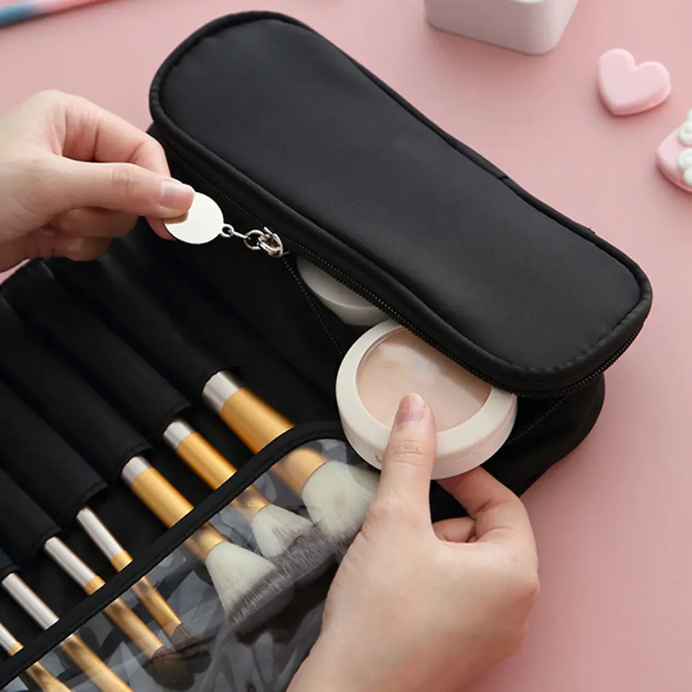 

1Pcs Makeup Brush Bag Portable Multifunctional Pouch Travel Storage Organizer Toiletry Case for Cosmetics Essentials