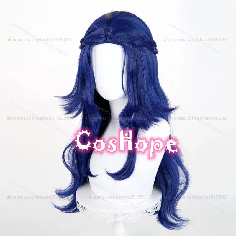 Candy 2025IDV Psychologist Ada Mesmer 77 cm lange blaue gemischte Perücke Cosplay Anime hitzebeständige synthetische Perücken für Kostüme