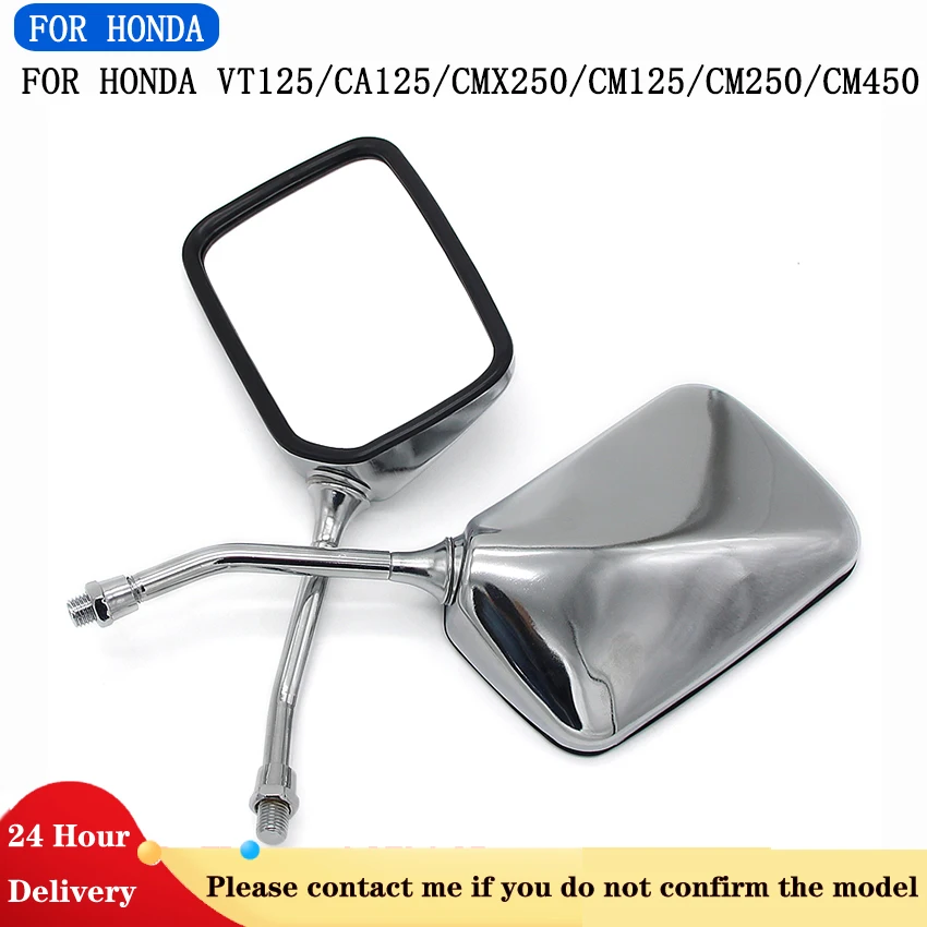 1 Set Motorcyle Rearivew Mirror Scooter Side Mirrors For Honda VT125 Shadow 1999-2006 CA125 Rebel CMX250 Rebel CM250 CM450 Parts