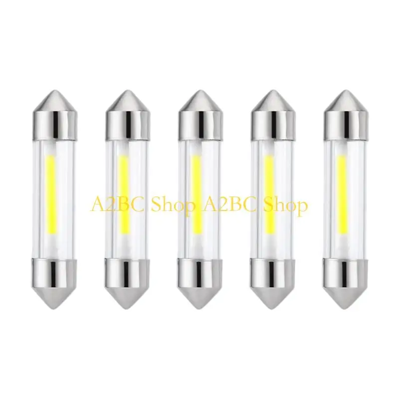 A2BC Pack of 5 Vehicle Courtesy Lamp 12V LED Festoon Bulb Suitable for Interior Use