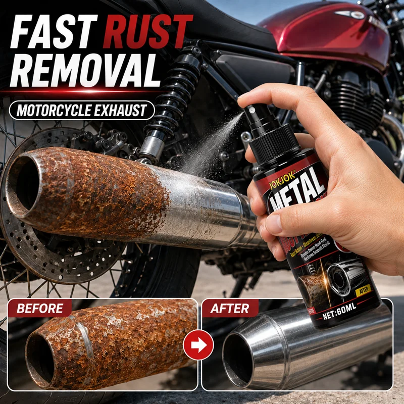Universal Rust Remover Revitalizing Spray for Car Wheels & Metal Surfaces, Strong Decontamination, Smooth & Reliable