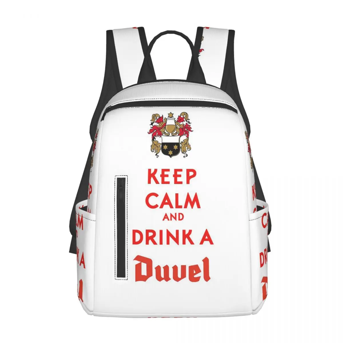

Custom Duvels Logo Backpack Daypack Large Capacity Boys Girls BookBag School Bag Shoulder Bags for Men Women