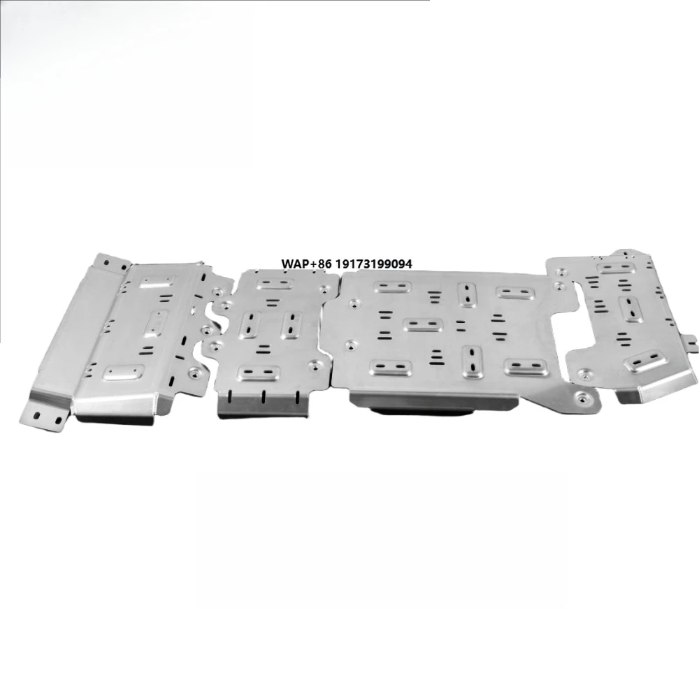 For F150 3.5T 5/8mm Aluminum Alloy Skid Plate System New 3D Upgraded Engine Protector Chassis Anti-Skid Plate