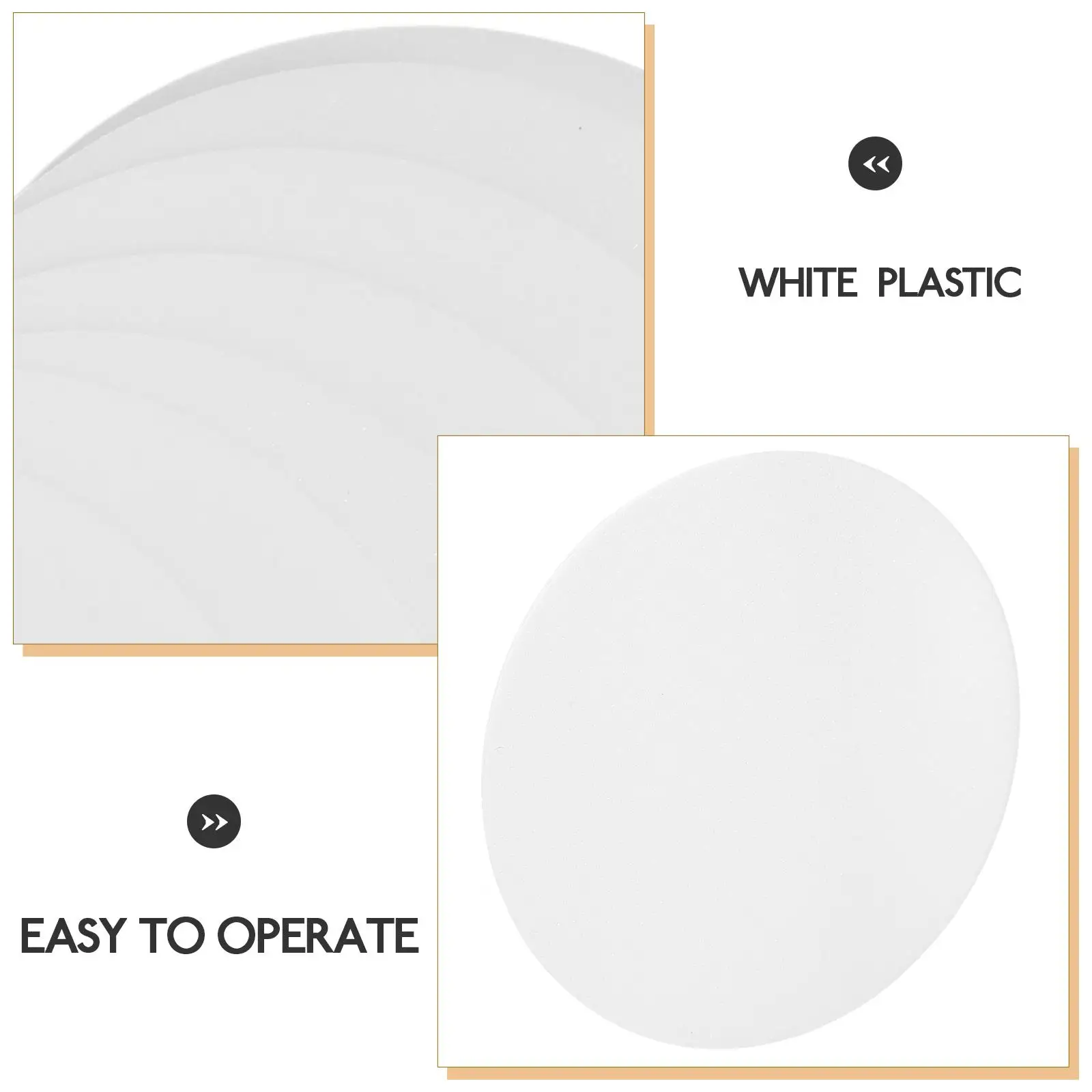 10 Pcs Plastic Lampshade for Led Ceiling Light Cover Replacement Shades Replacements Fixture Drum Diffuser Round Fan Plate