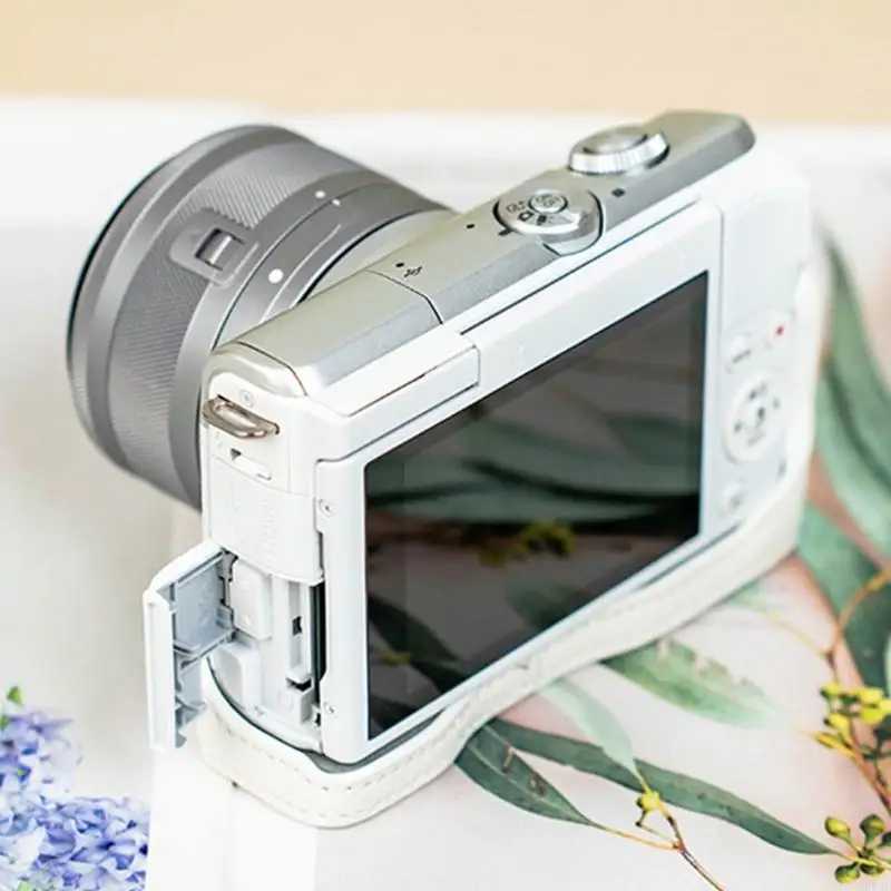 

Camera Protective Bag PU Leather Camera Case For M200 Camera Protective Cover Shockproof Case with Shoulder Strap F19E