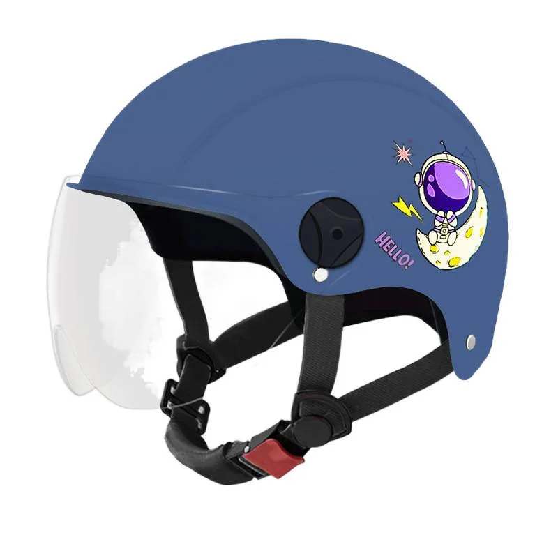 Kids Cartoon Half Helmet 6-12 Years Unisex Safety Motocross Helmet Casco Motocross Bicycle Cross Helmet Шлем Для Мотоцикла