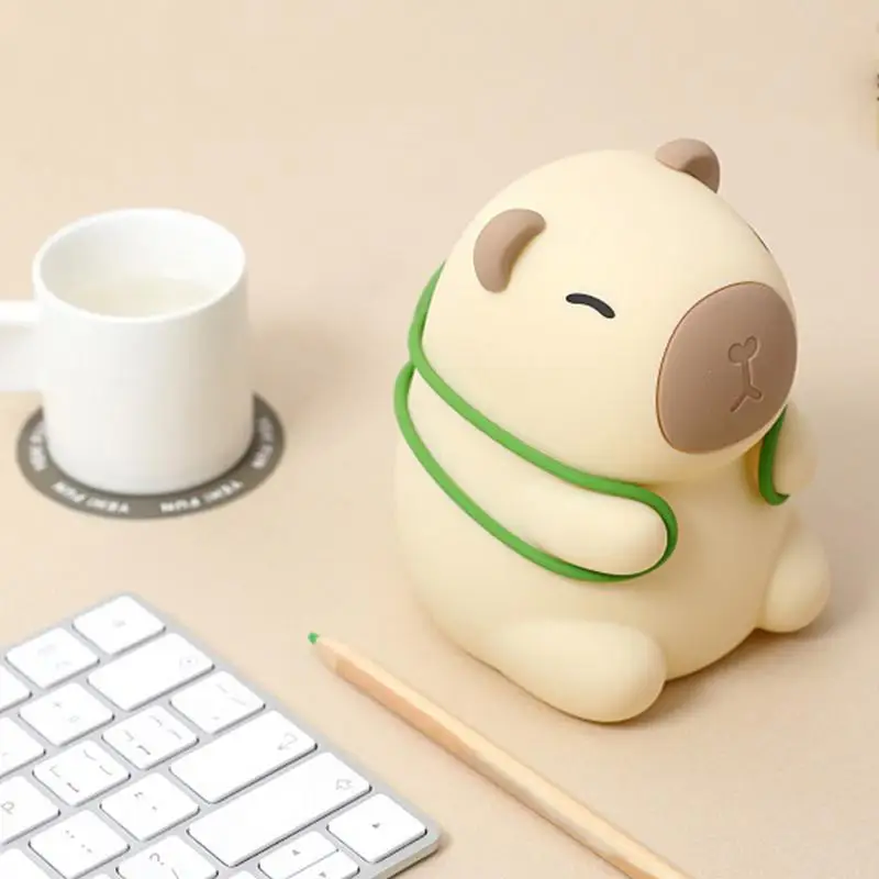 Capybara Night Light น่ารักสัตว์ Nightlight ใน Capybara รูปร่าง 3 โหมดสัมผัสความแปลกใหม่ Dorm Decor สําหรับห้องนอนห้องนั่งเล่น