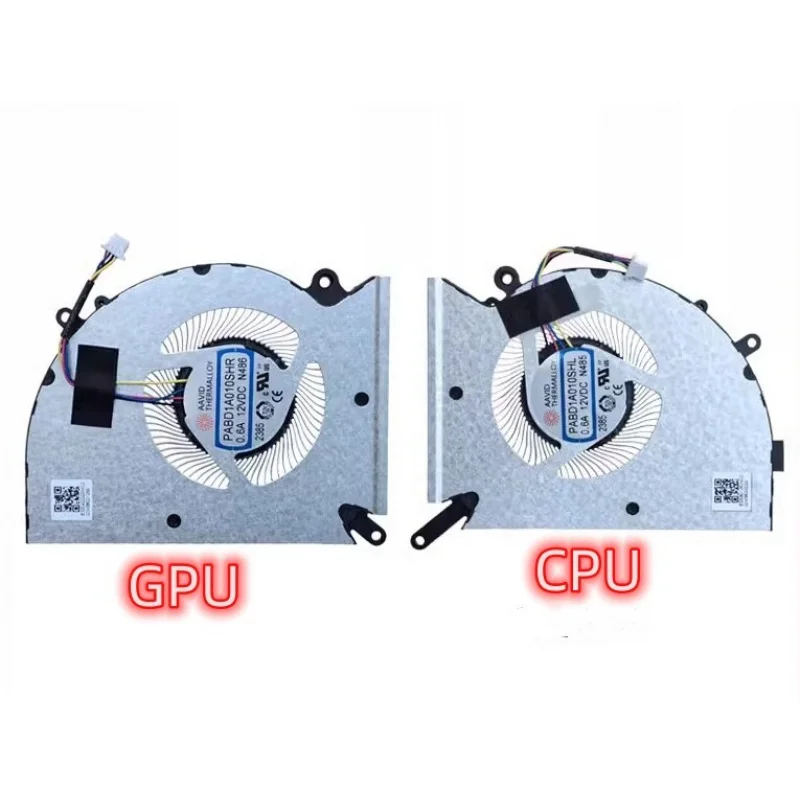 New for MSI GS77 MS-17P1 CPU GPU Cooling Fan N485 N486 PABD1A010SHR PABD1A010SHL