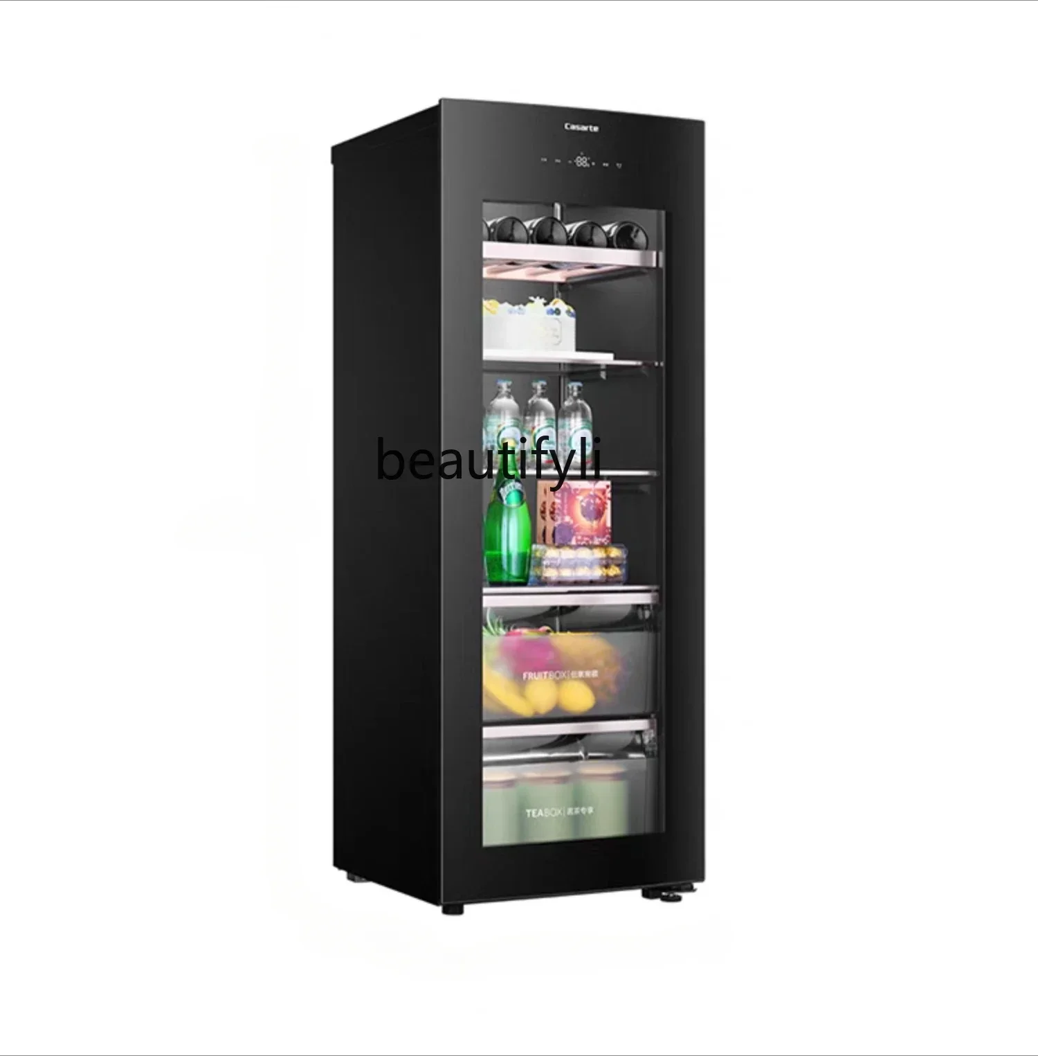 189 liters frost-free fashion ice bar large-capacity tea drink wine cabinet fruit preservation