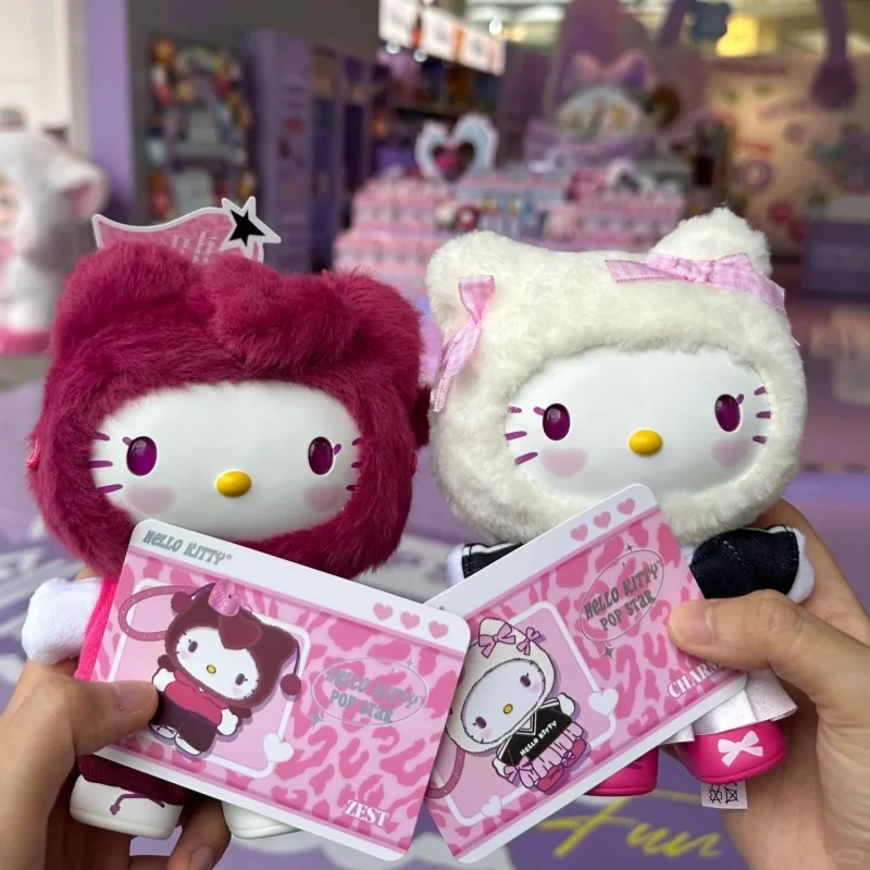 

New Miniso Sanrio Characters Pop Stars Series Blind Box Limited Hello Kitty Anime Figures Doll Bag Pendant Decor Toys Gift