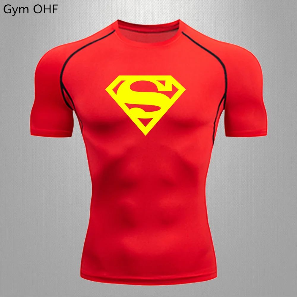 Men Training Jogging Shirts Compression Running T Shirt Sportswear Quick Dry Rashgard Fitness Tight Long Gym Sleeve Sport Tshirt