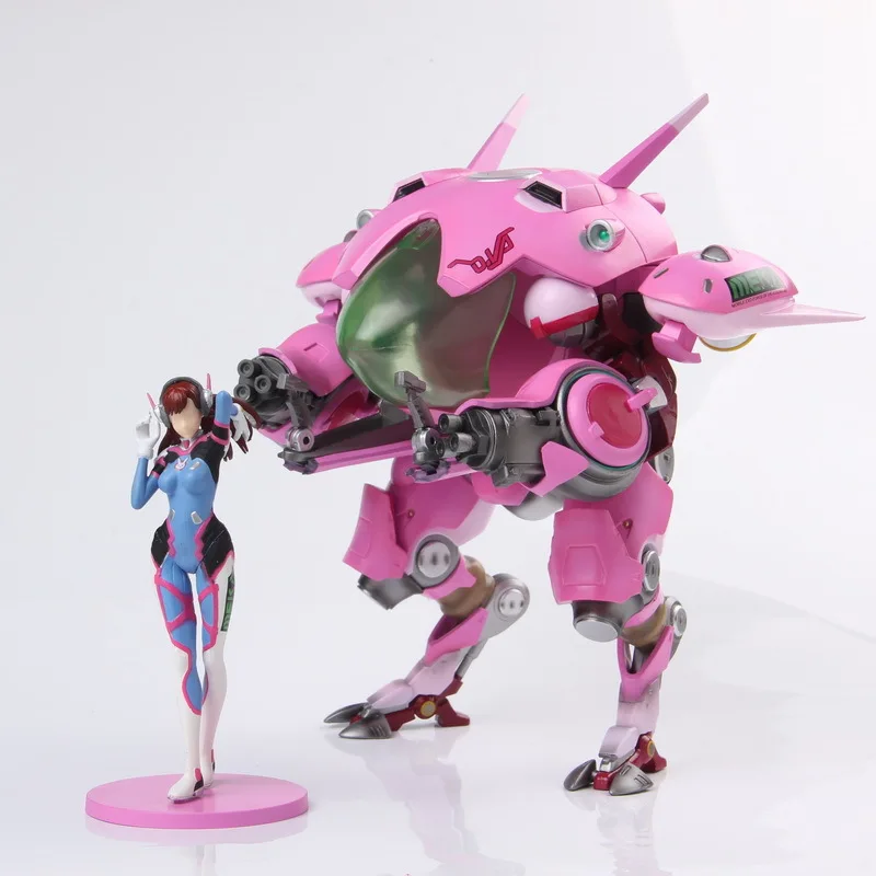 Overwatch Action Figures Dva Statue Anime Action Figures Pvc Collectible Figurines Model Toys For Fans Christmas Gifts In Stock