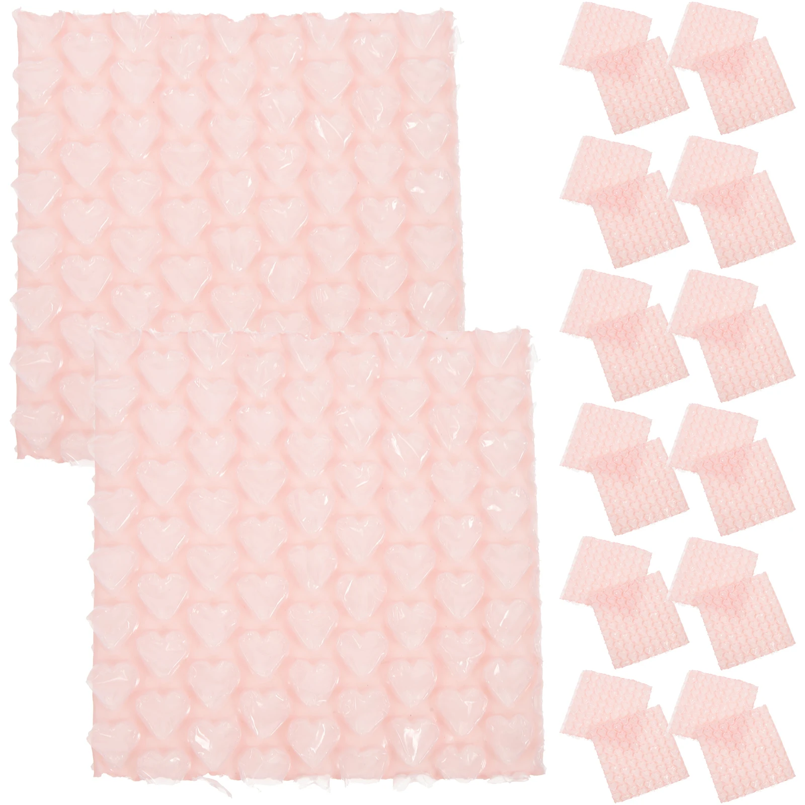 60pcs Shaped Double Pouches For Packaging Layer Pink Packaging Supplies Shipping Transport Protective