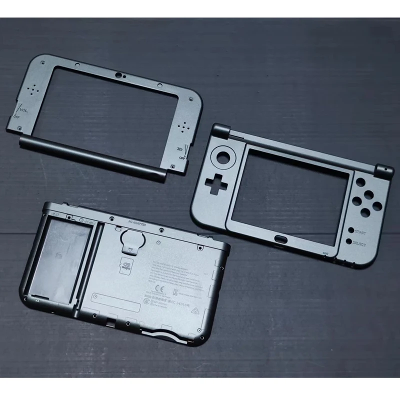 

Original NEW 3Parts Top & Bottom Middle Frame & Battery Shell Cases For NEW 3DS XL Console