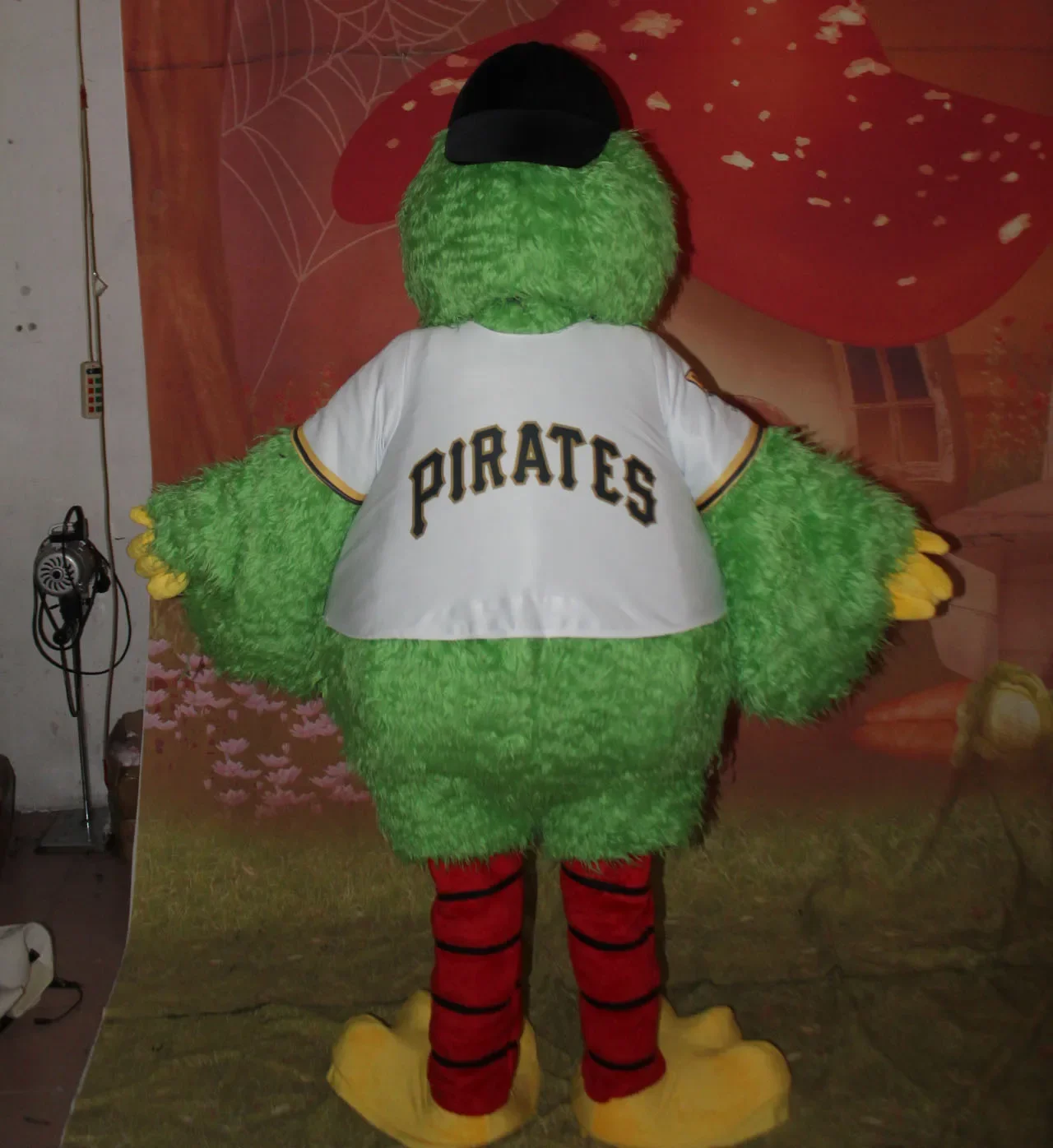 adult pirate parrot mascot costume red pirate mascot outfit cosplay suit