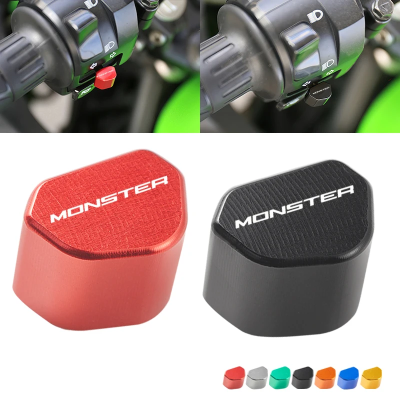 

CNC Aluminum Motorcycle Switch Button Turn Signal Switch Key Cap For Ducati Monster 600 620 696 796 797 821 937 950 1200/s 1100