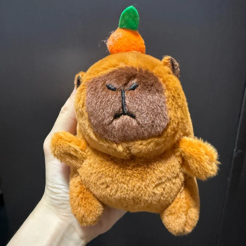 In Stock Capibala Plush Pendant Doll With A Drawstring And A Waggable Tail Toy Keychain Suitable As A Gift For Couples
