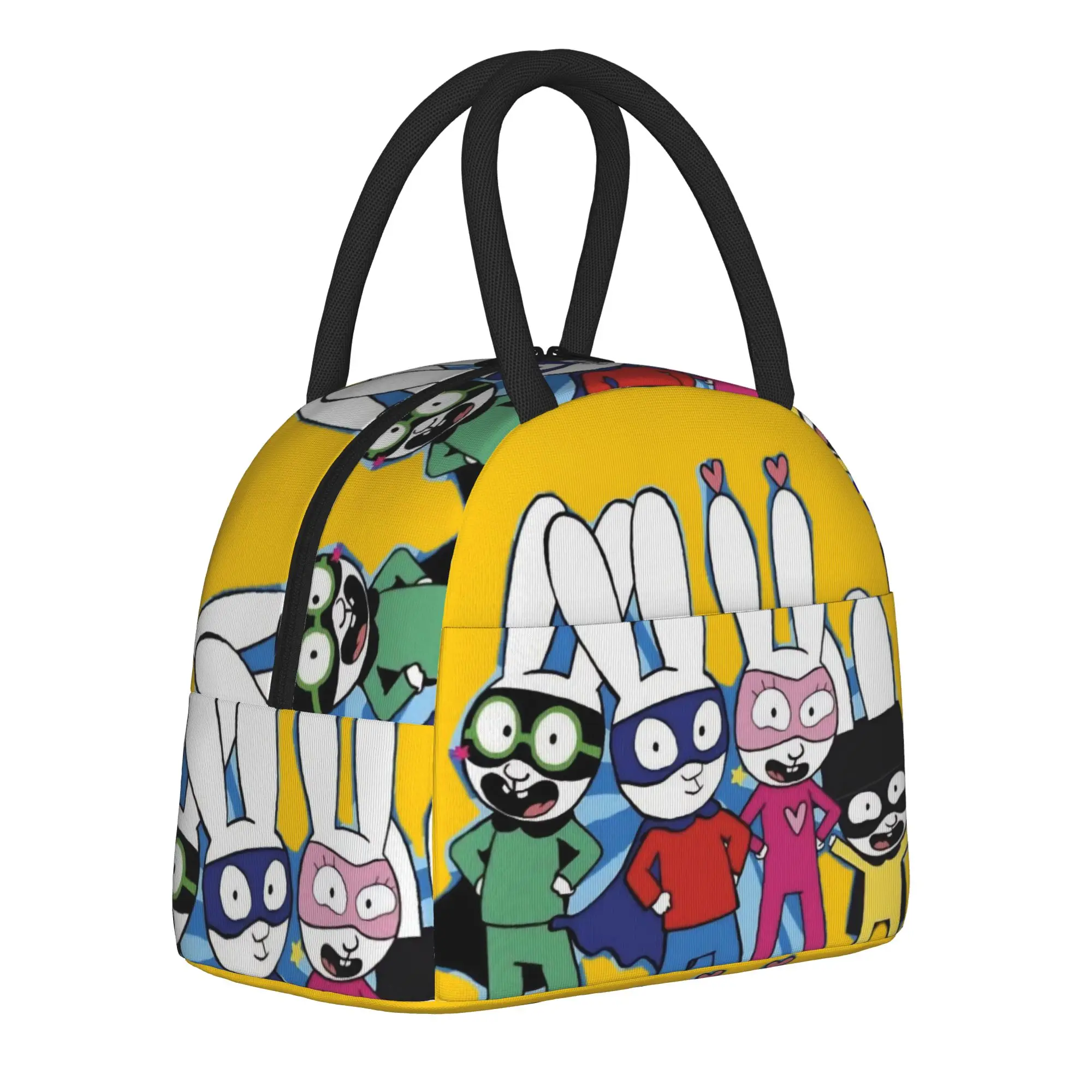Simon Super Rabbit Insulated Lunch Bag for Men Women  Storage Food Box Leakproof Thermal Cooler Lunch Boxes For Work