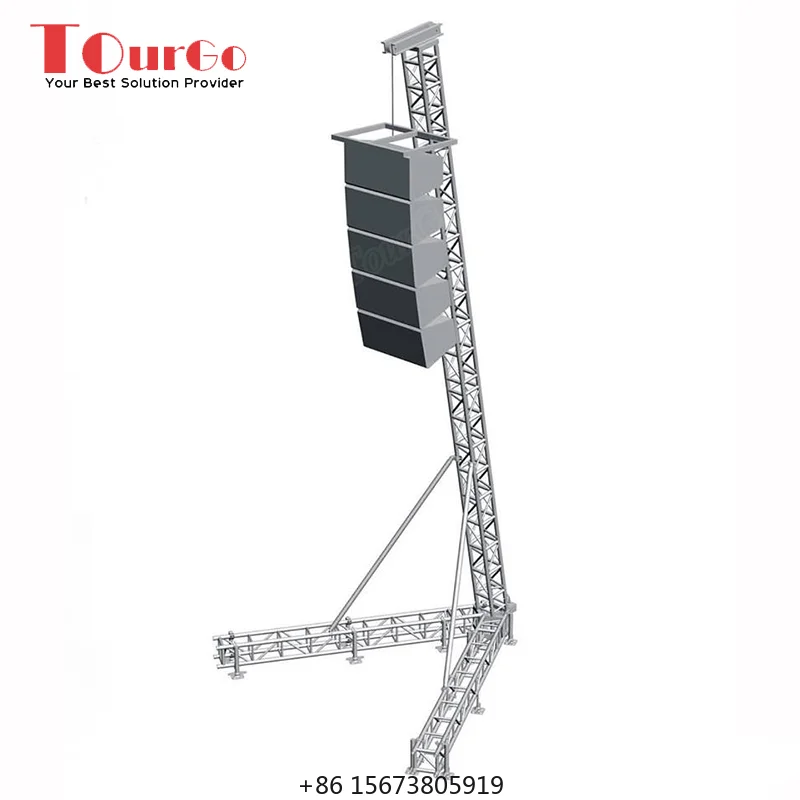 TourGo 6m Aluminum Square Spigot Line Array Speaker Truss Lift