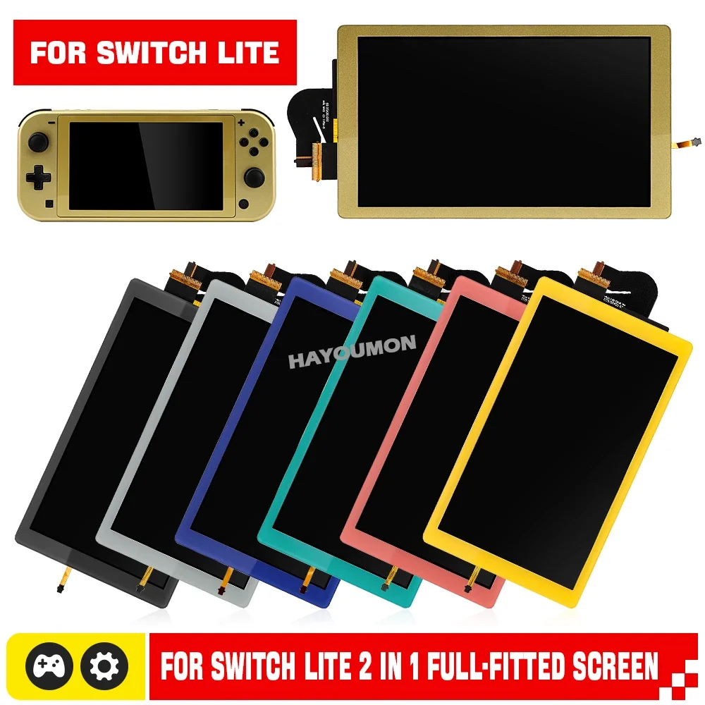 

Замена экрана для Switch Lite 2-в-1: ЖК-дисплей с сенсорным экраном, полный комплект, игровые аксессуары