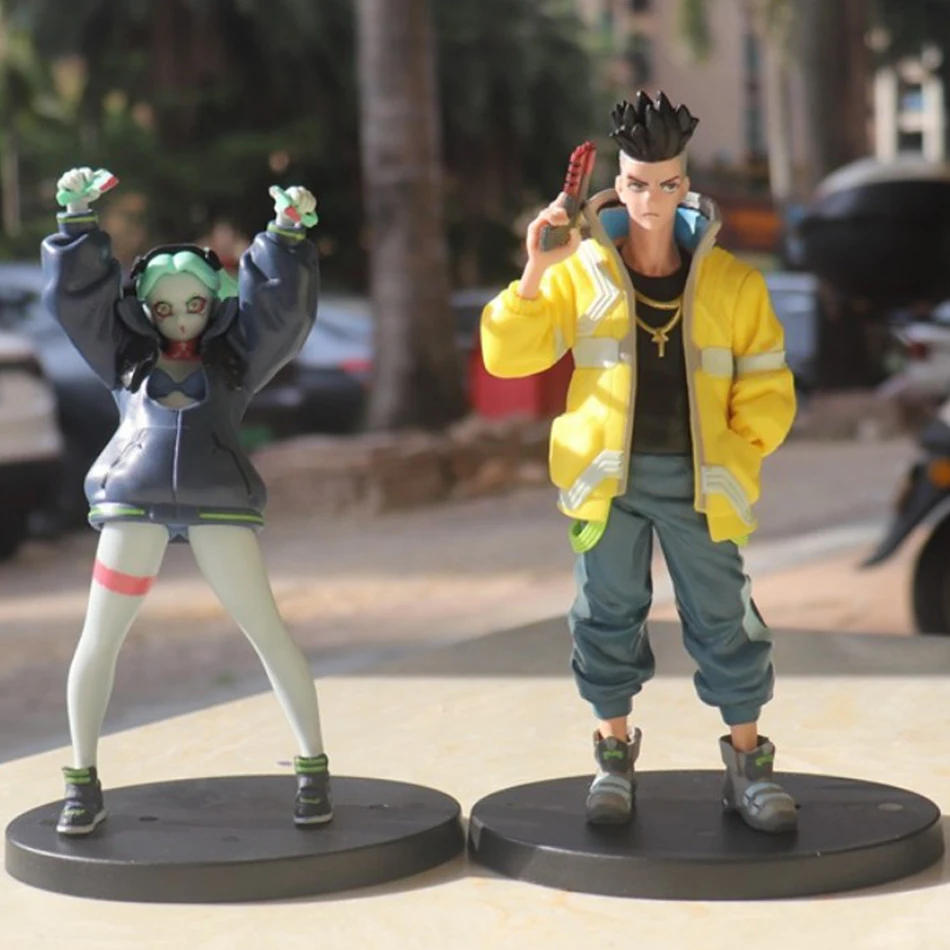 أنيمي لعبة Cyberpunk ريبيكا الشكل الدائمة لعبة مجسمة جمع لوسي عمل الشكل ديفيد أرقام مكتب الديكور هدية عيد ميلاد