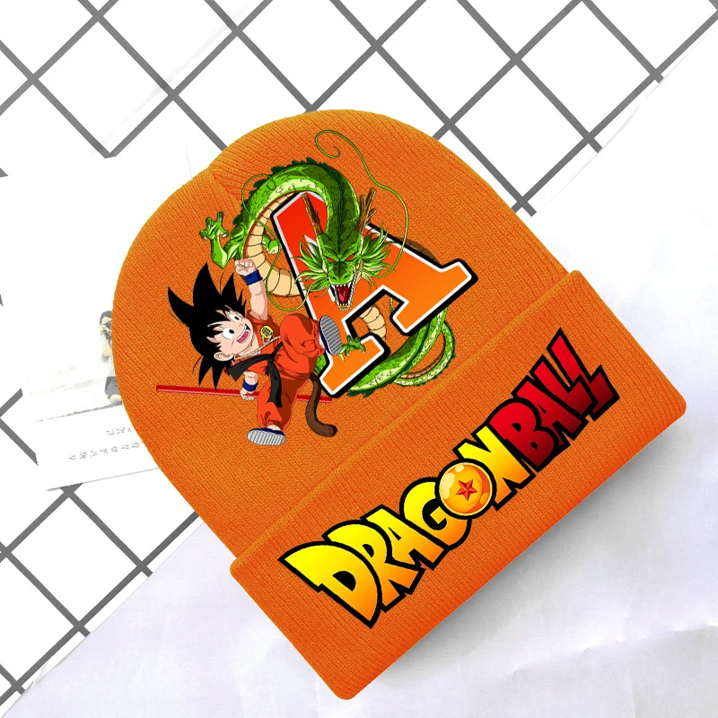 Dragon Ball Children Knitted Hats Woolly Cap Boys Anime Cartoon Winter Outdoor Cycling Thermal Hat Casual Caps Winter Hats Gifts