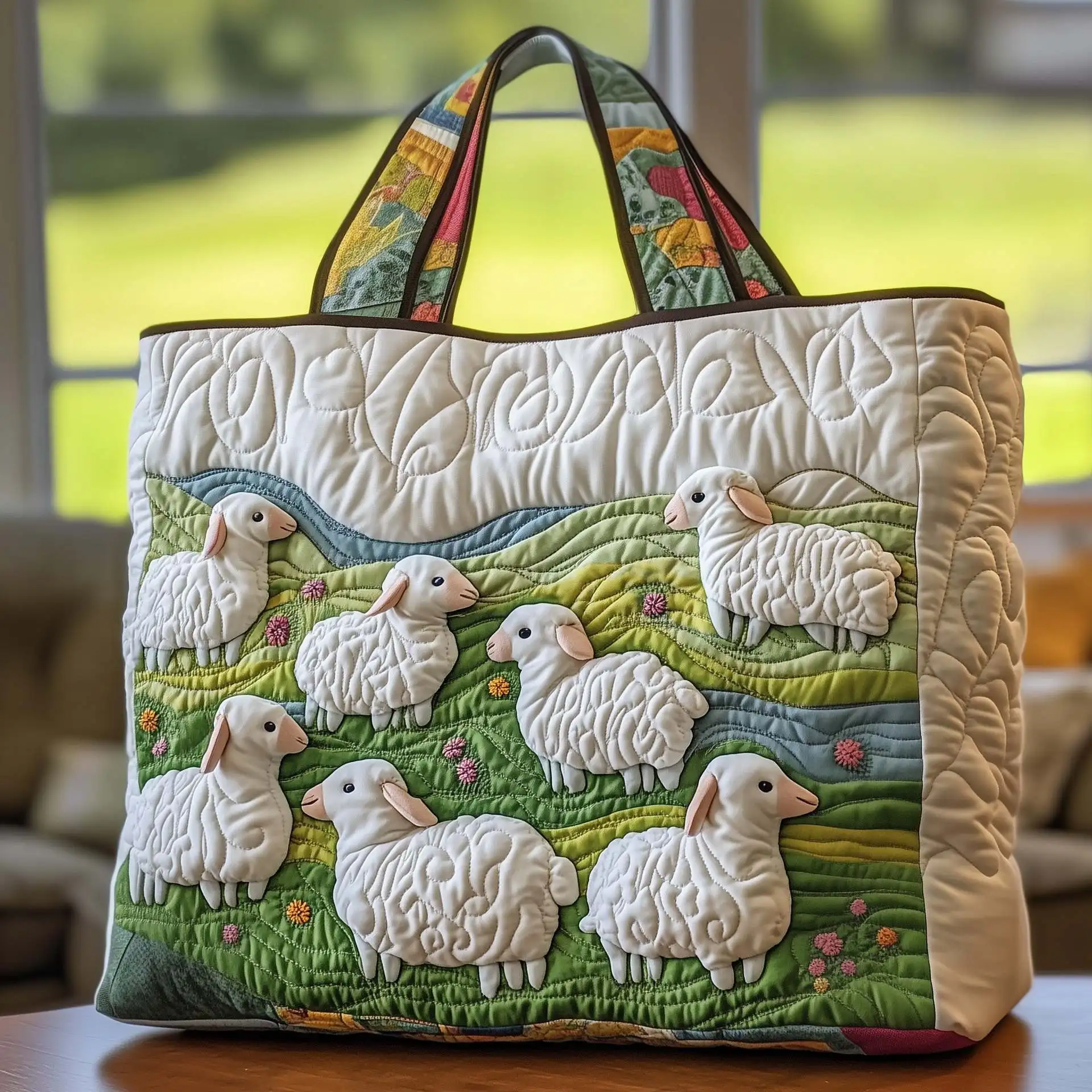 

3D Printed Quilted Tote Bag Shopping Bags Gifts Shoulder Bag Handbag Sport Bag elegant Travel Beach Hiking Camping