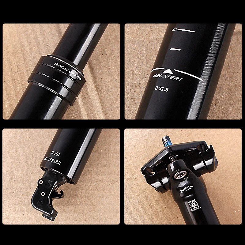 Tranz-x ドロッパーシートポスト 内部ケーブルルーティング 30.9mm