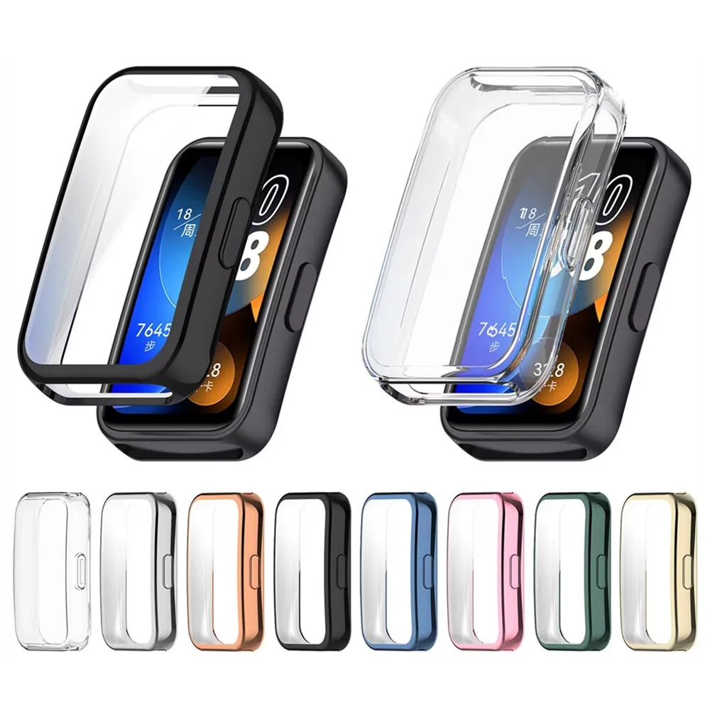 Защитный чехол для Huawei Band 10 9 8 10NFC 9NFC 8NFC, мягкий чехол из ТПУ «все включено», защитный чехол, бампер, аксессуары для часов Защитный чехол для Huawei Band 10 9 8 10NFC 9NFC 8NFC, мягкий чехол из ТПУ «все включено», защитный чехол, бампер, аксессуары для часов