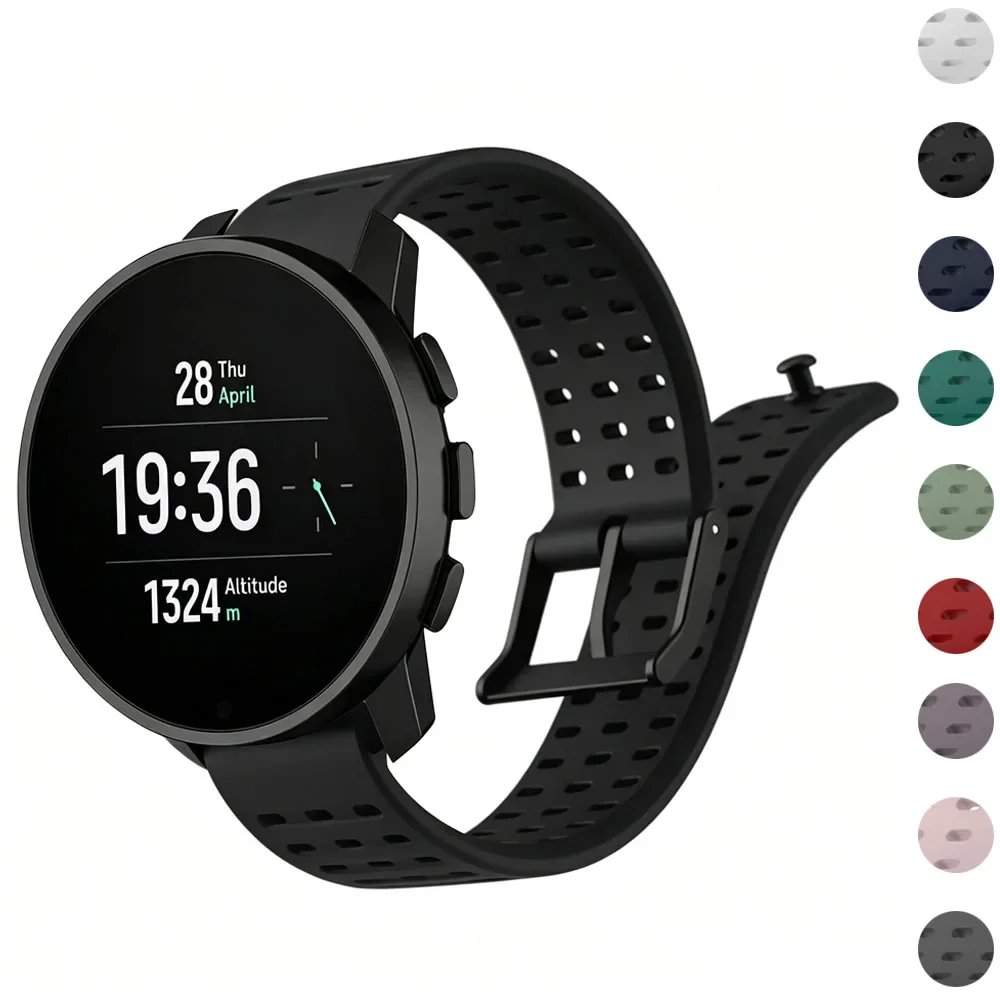 Original 1:1 Band For Suunto 9 Peak Pro/Vertical Smartwatch Sport Silicone Breathable Bracelet Correa SUUNTO 5 PEAK 22mm Strap