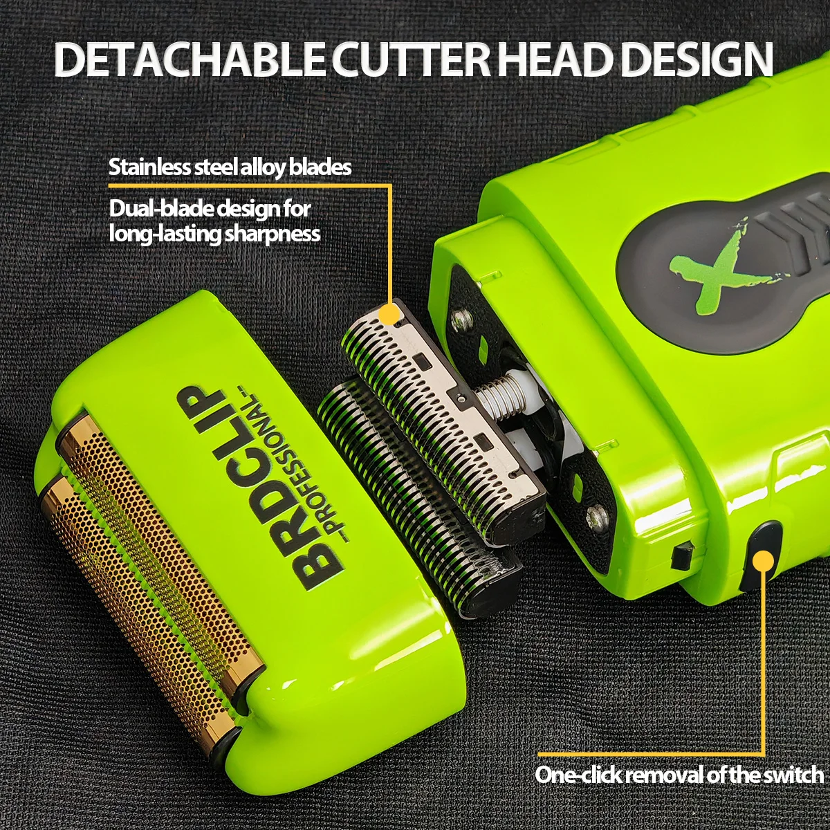 ماكينة قص الشعر الاحترافية BRD107 609 FA1R 8000 دورة في الدقيقة ماكينة تشذيب الشعر 0 درجة الأسنان مع قاعدة 7000 دورة في الدقيقة ماكينة حلاقة Brdclip ماكينة حلاقة بمنفذ USB #2