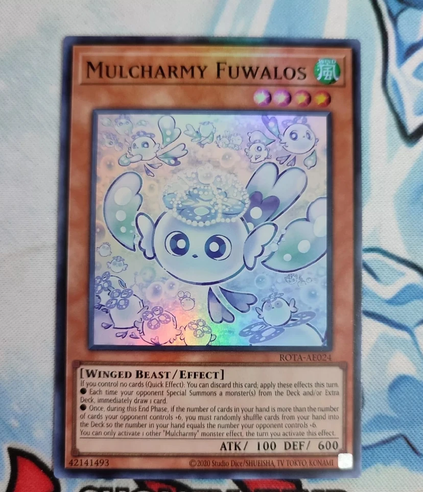 

Yugioh KONAMI Duel Monsters ROTA-AE024 Mulcharmy Fuwalos Super Rare Asian English Collection Mint Card