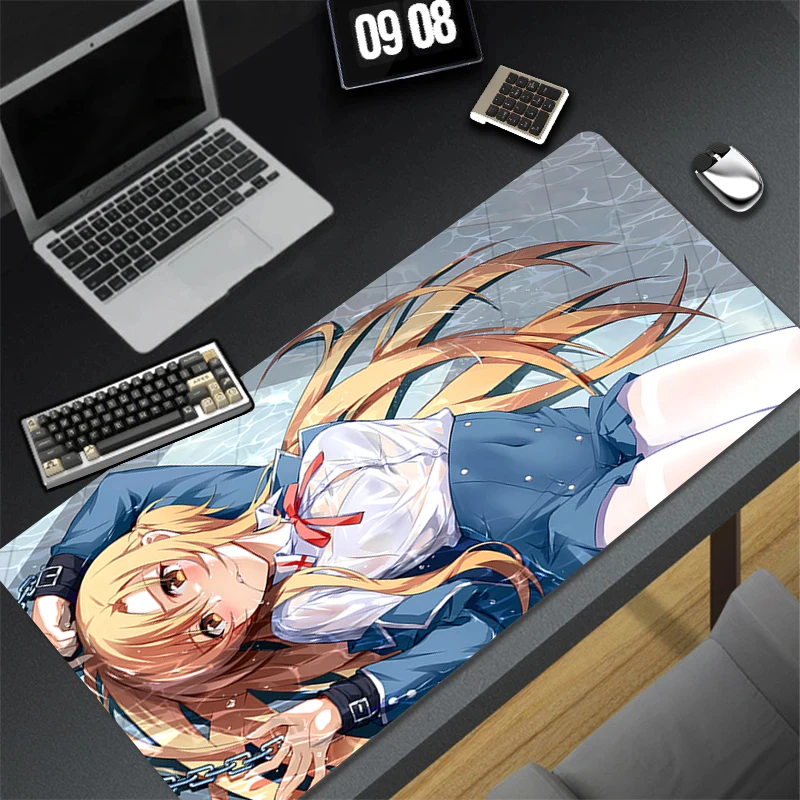 

Pattern Game Mousepad Pad Rubber Mouse Mat Desk Gaming Non Slip Table Mat Gamer Cabinet Mousepad S-sword Art Online Keyboard Pad