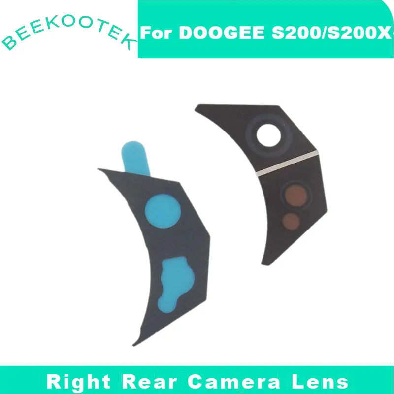 New Original DOOGEE S200 S200 X Rear Camera Lens Back Left Right Camera Lens Glass Cover With Adhesive For DOOGEE S200X Phone