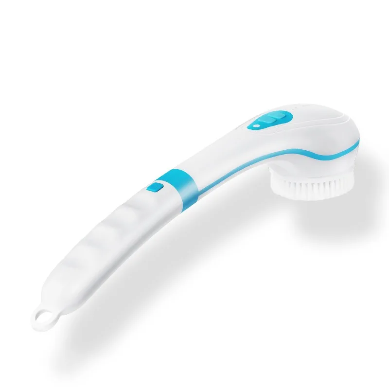 Rechargeable Electric Shower Brush Long Handle Multi Function Body Back Scrubber Foot Dead Skin Remover Massage Tool